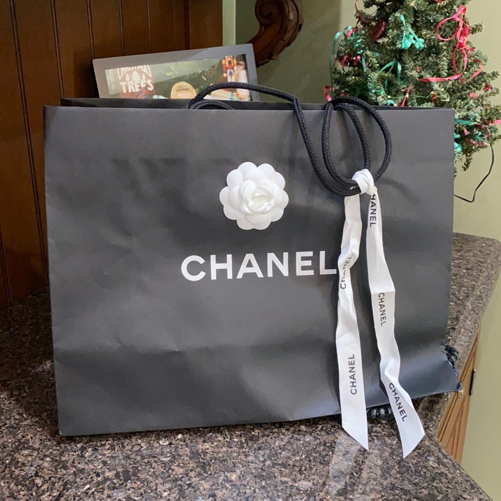 Chanel gift bag with a ribbon